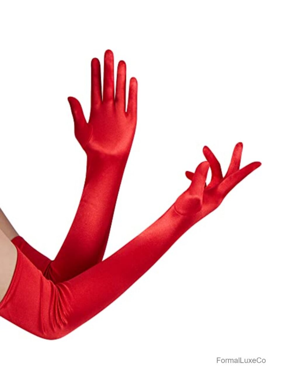 Opera Satin Gloves 1920s Long Elbow Length Stretchy Costume Gloves